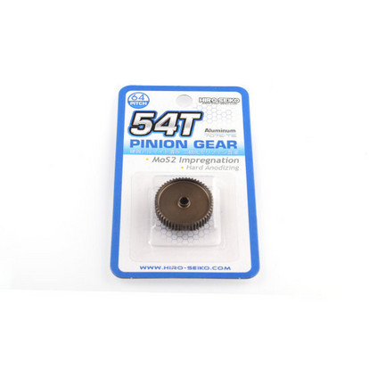 Hiro Seiko Hard Coated Alum. Pinion Gear (MoS2) DP64 54T
