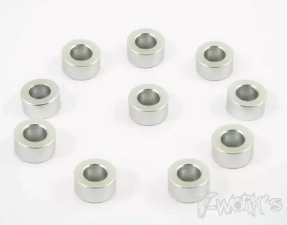 T-Works Aluminum 3mm Bore Washer 3.0mm 10pcs. Silver TA-010S
