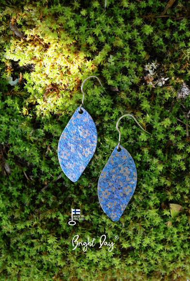 Flower and Colour earrings -BLUE