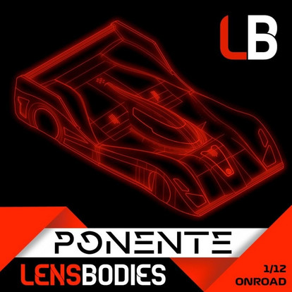 PONENTE ULTRA-LIGHT LENS BODIES 1/12 ONROAD