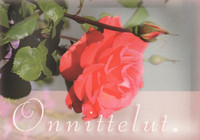 Onnittelut - ruusu