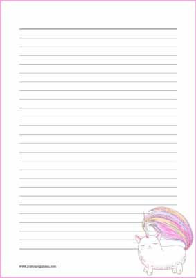 Caticorn - writing papers (A4, 10s) #3