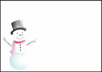 Snowman - envelope (C6) #2