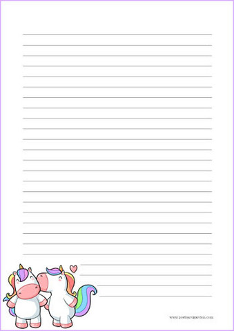 Unicorn kiss #1 - writing papers (A5, 10s)