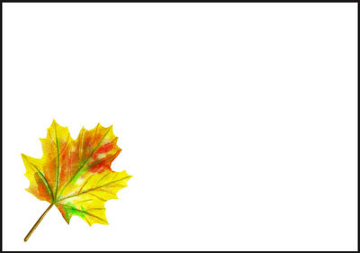 Autumn leaves - envelope (C6) #1