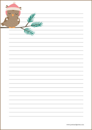 Pöllö - kirjepaperit (A4, 10s) #1