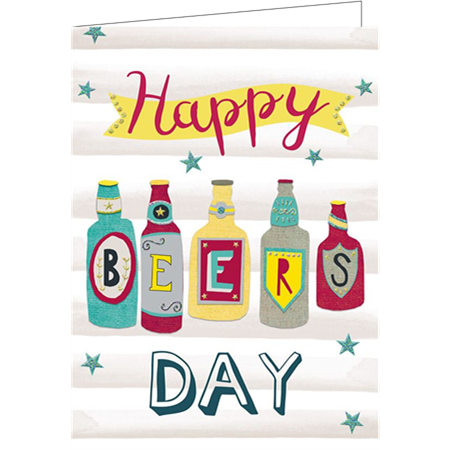 Happy beers day (9.7x13.3cm, incl. envelope)