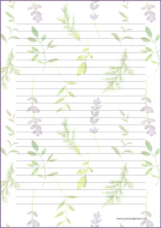 Plants - writing papers (A5, 10s) #1