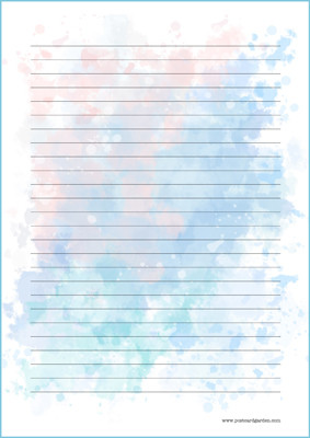 Watercolour - writing papers (A5, 10s) #5
