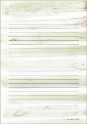 Watercolour - writing papers (A5, 10s) #6