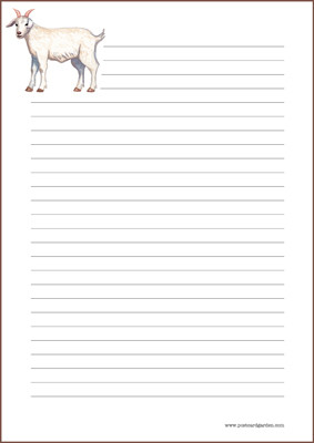 Vuohi - kirjepaperit (A5, 10s) #1