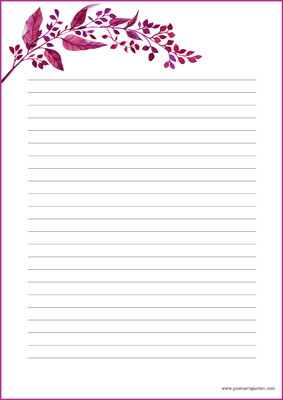Autumn branch - writing papers (A5, 10s) #3