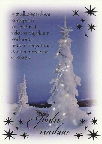 Christmas postcard - Snowy view #10