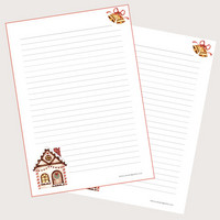 Christmas house #1 - writing papers (A5, 10s)