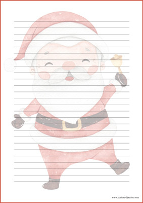Santa Claus - writing papers (A4, 10s) #1