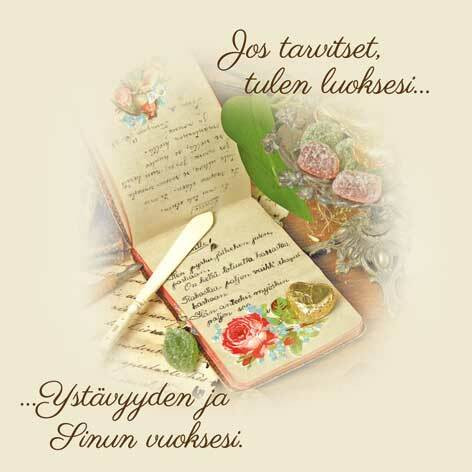 Jos tarvitset, tulen luoksesi (14x14cm)