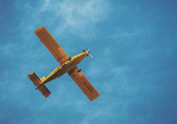 Airplane in the sky