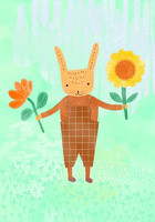 Tuuliamoods - Bunny with flowers