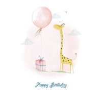 Happy Birthday - giraffe