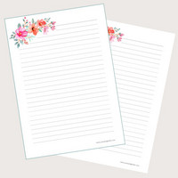 Flowers #11 - writing papers (A4, 10s)