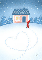 Mantelina - Christmas visitor