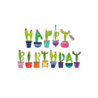 Happy birthday -cactuses