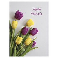 Hyvää pääsiäistä - tulppaanit