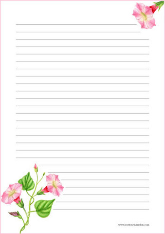 Flowers - writing papers (A5, 10s) #16