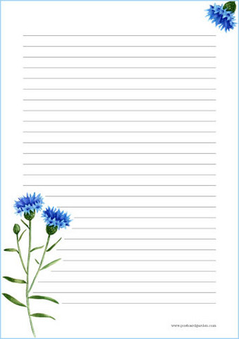 Kukat - kirjepaperit (A4, 10s) #19