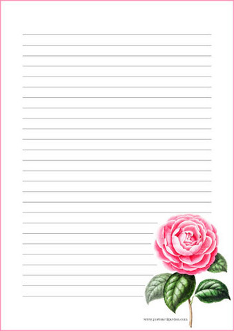 Flowers - writing papers (A5, 10s) #22