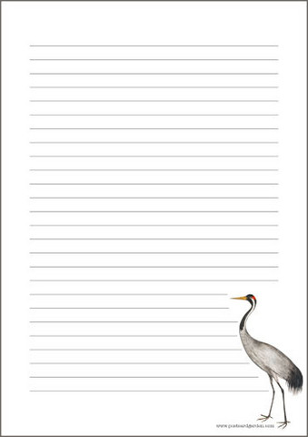 Kurki - kirjepaperit (A4, 10s) #1