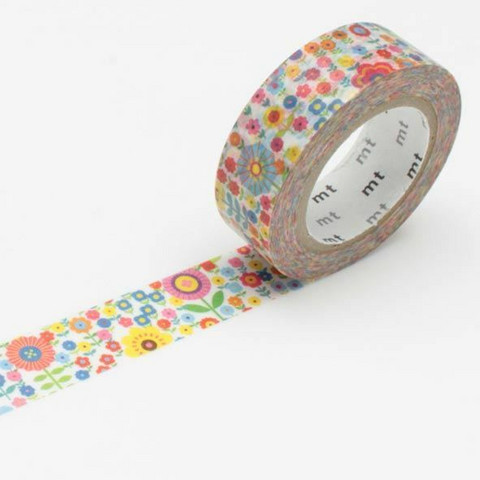MT masking tape - mini flower garden (1.5cm x 10m)