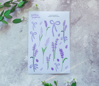 Pikku paperi - Lavender (sticker sheet)