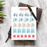 Only Happy Things - Snail mail (A6 sticker sheet)
