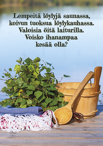 Lempeitä löylyjä saunassa