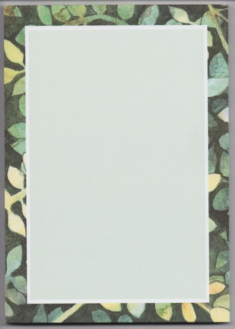 Mima - Green leaves -notepad (A5, 50s)