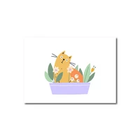 Only Happy Things - Cat in planter