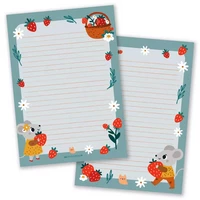 Little Lefty Lou - Strawberry mouse -notepad (A5, 50s)