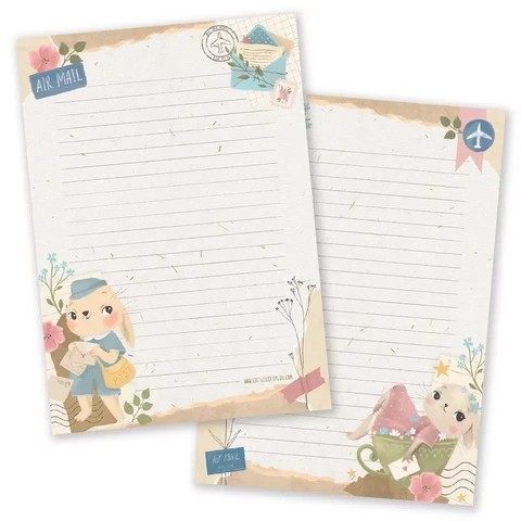 Little Lefty Lou - Bunny mail -notepad (A5, 50s)