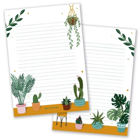 Little Lefty Lou - Plant table -notepad (A5, 50s)