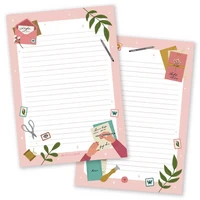 Little Lefty Lou - Sweet pink mail -notepad (A5, 50s)