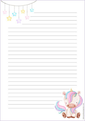 Unicorn #3 - writing papers (A5, 10s)