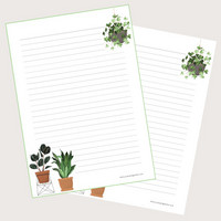Plants #5 - writing papers (A4, 10s)