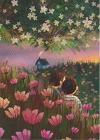 Esther Bennink -  Summer night (12x16,8cm)