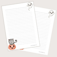 Halloween #3 - writing papers (A4, 10s)