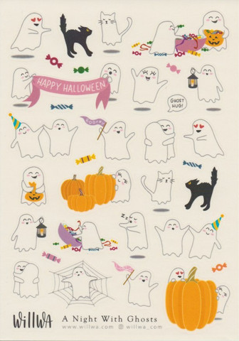 Willwa - A Night With Ghosts (A6 sticker sheet)