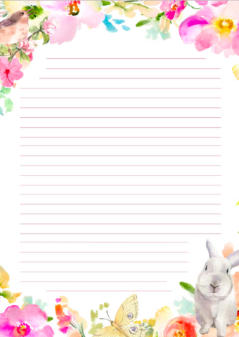 Fripperies - Spring -notepad (A5, 50s)
