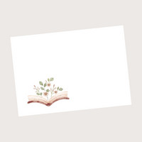 Kirja ja kukat #1 - kirjekuori (C6)