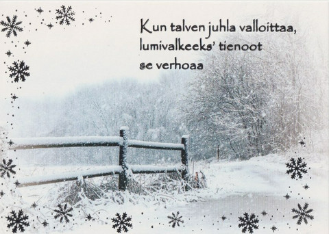 Joulukortti - Valokuvamaisema #11