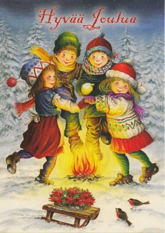 Christmas postcard - Children's Christmas #4